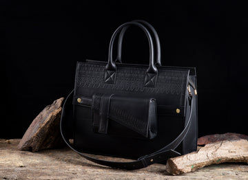 Convertible laptop bag (Black)