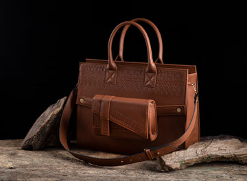 Convertible laptop bag (Havane)