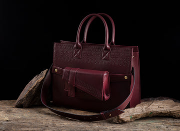 Convertible laptop bag (Burgundy)