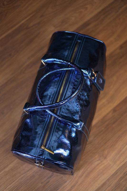 The Metallic Blue Weekender