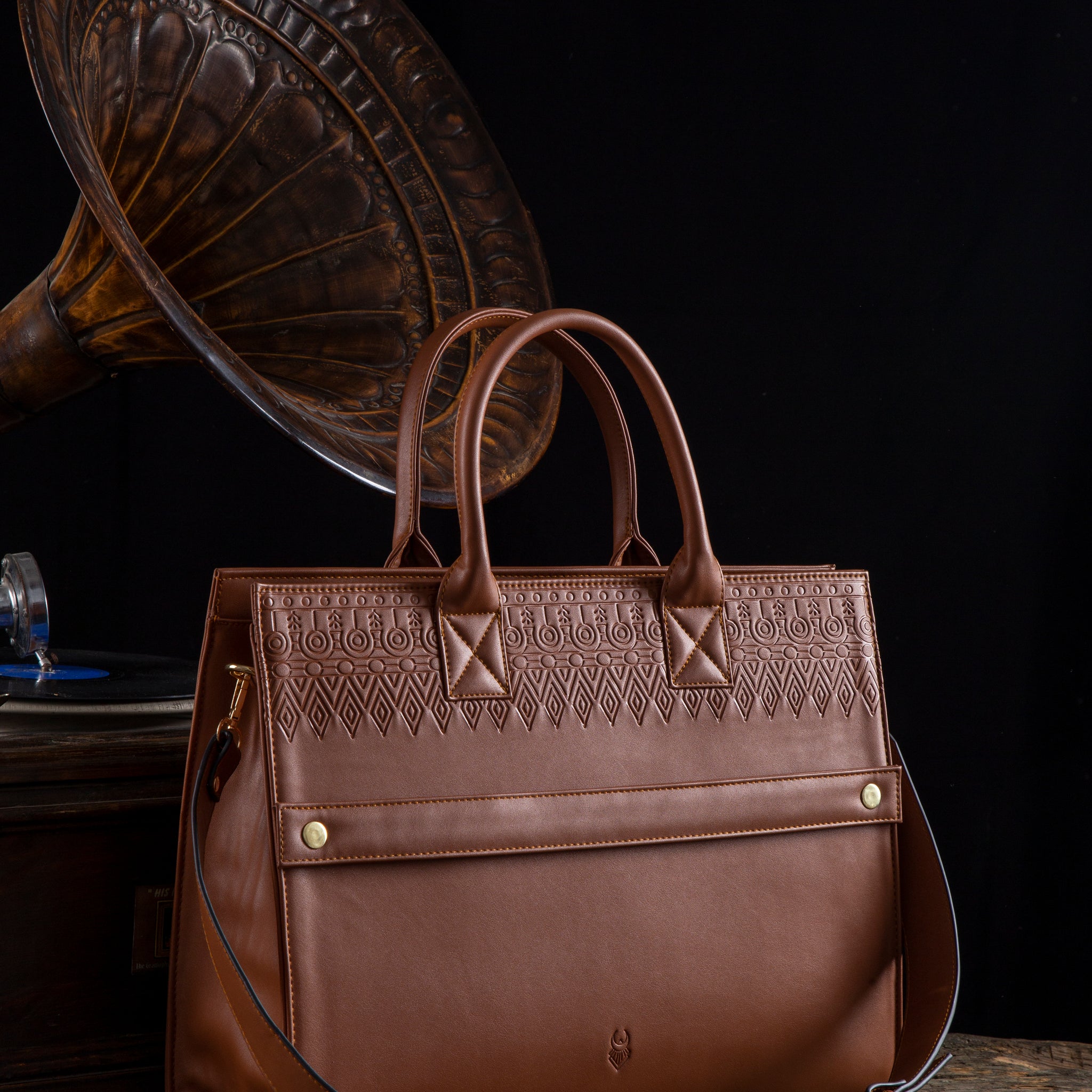 The iconic laptop bag (Havane)