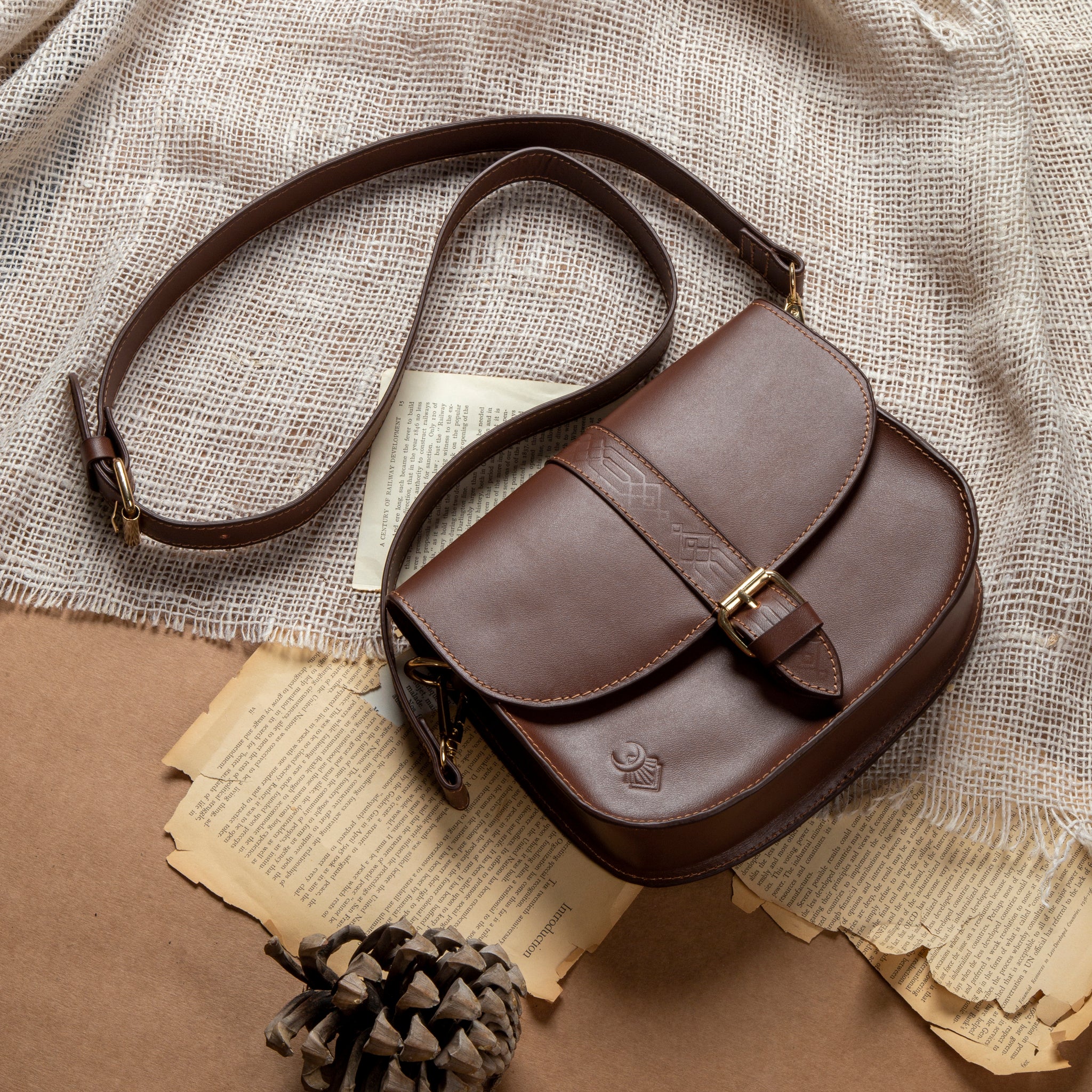 Jasmine's crossbody bag (Havane)